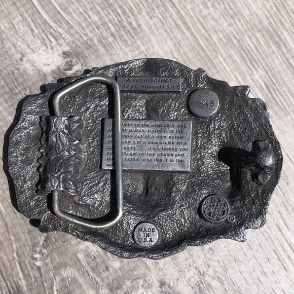 Live to ride ride to live motorcycle American belt buckle numbered - Picture 2 of 5